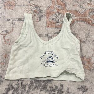 Women's Mint Green Crop Top